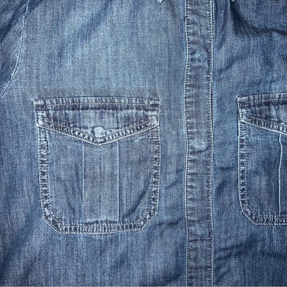 White House Black Market Chambray Dress size 8 - Picture 4 of 9